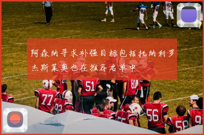 阿森纳寻求补强目标包括托纳利罗杰斯莱奥也在推荐名单中